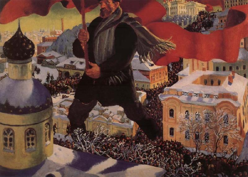 Boris Kustodiev A Bolshevik Sweden oil painting art